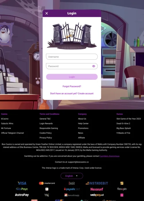 Boo Casino Fast login gaming entrance